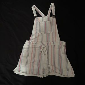 Colorful Striped Overalls